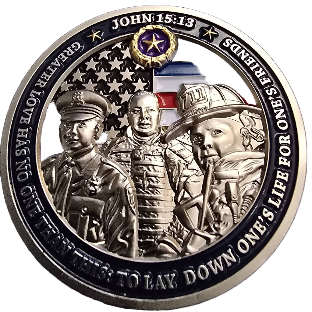 Blankets of Honor BOH Challenge Coin — back