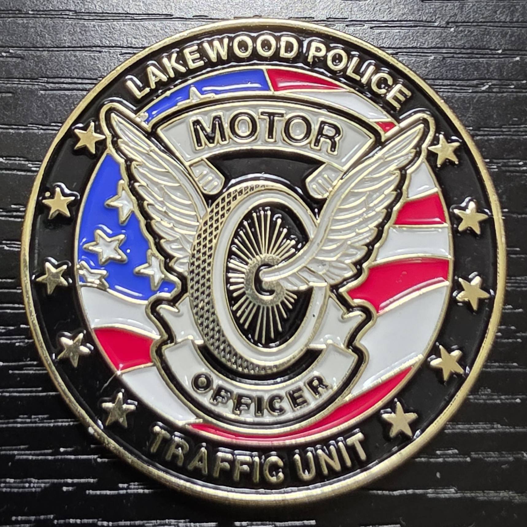 Lakewood, WA Traffic Coin — front