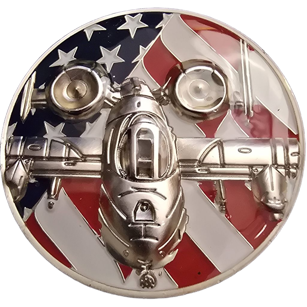 Gray Water Ops golf ball marker — front