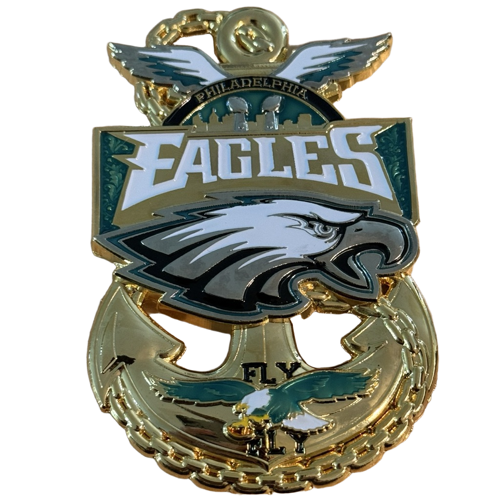 US Navy Philadelphia Eagles Challenge Coin — front