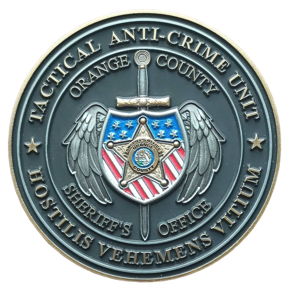 Orange County Tactical Anti-Crime Unit Challenge Coin — front