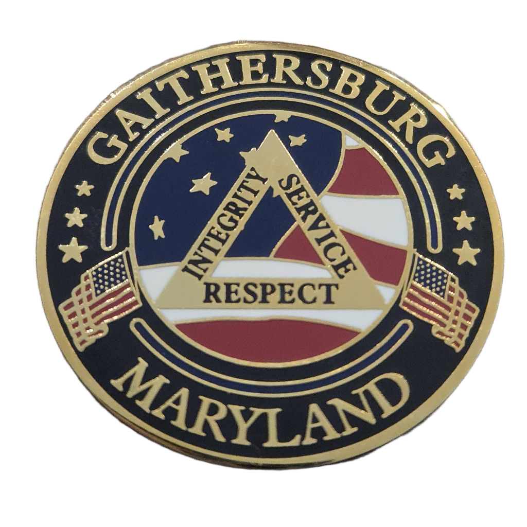 Gaithersburg Police Department Coin — back