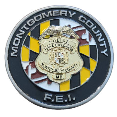 Montgomery County Fire & Explosive Investigations Coin