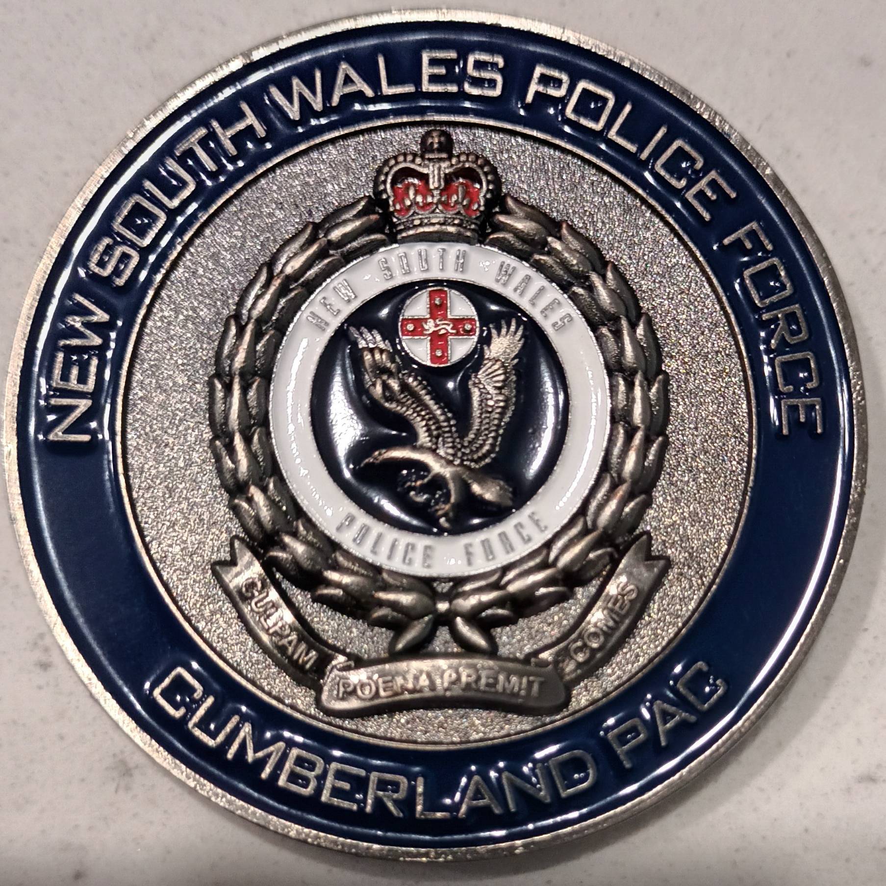 Merrylands Proactive Crime Team Coin — back
