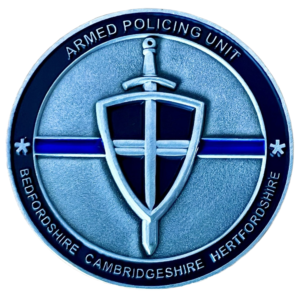 Team Alpha North Armed Policing Unit Challenge Coin — back