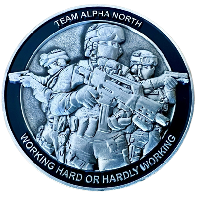 Team Alpha North Armed Policing Unit Challenge Coin