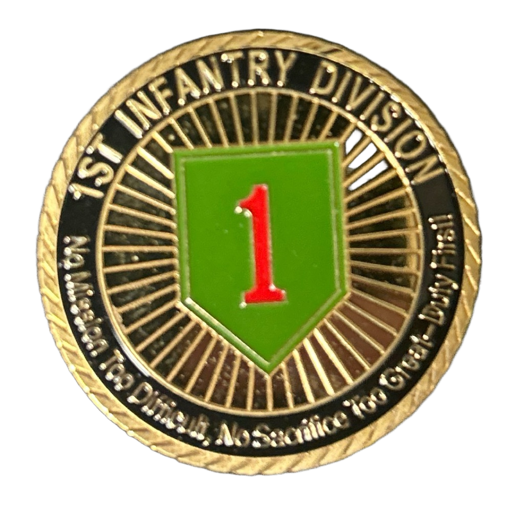 1st infantry division — front