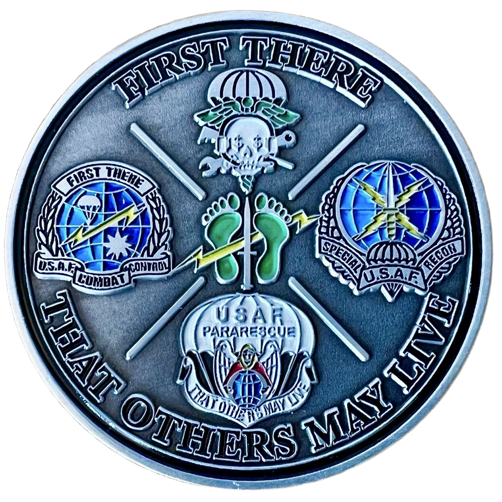 321st Special Tactics Squadron Challenge Coin — back