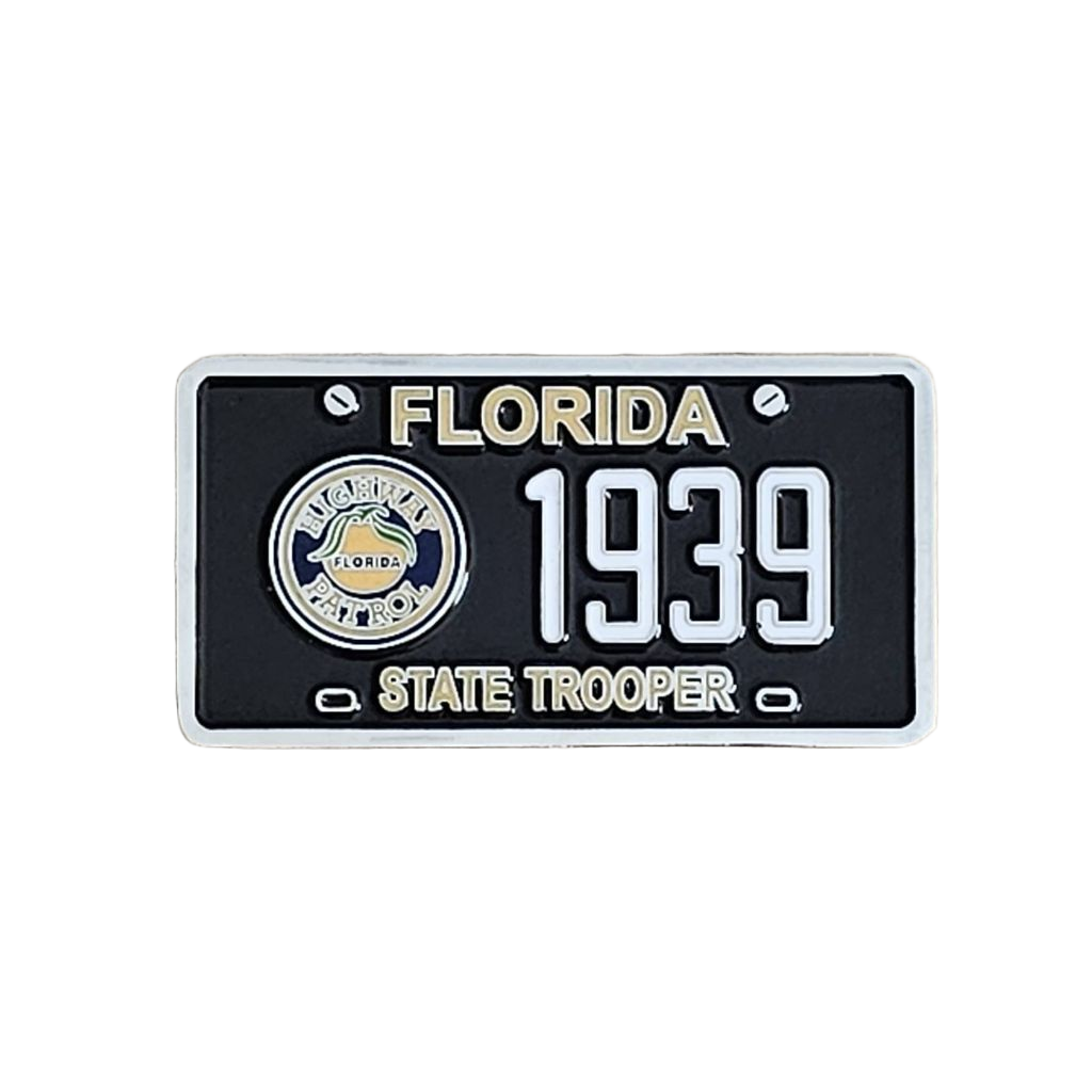 Florida Highway Patrol- License Plate — back