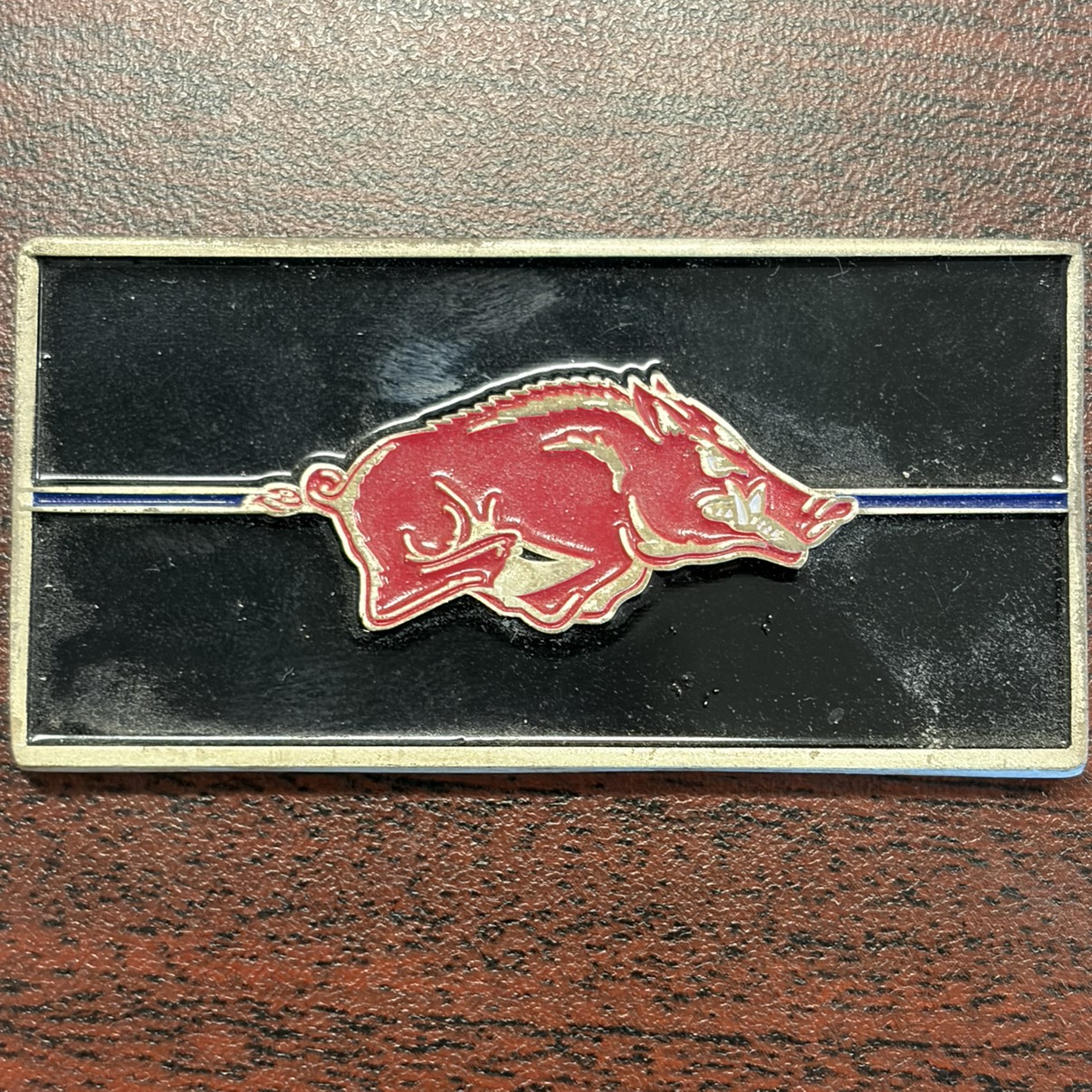 AR Police License Plate — back