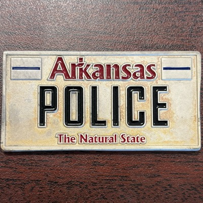 AR Police License Plate
