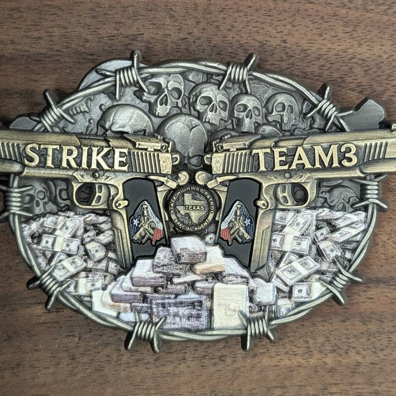 Operation Lone Star Strike Team 3 Challenge Coin — back