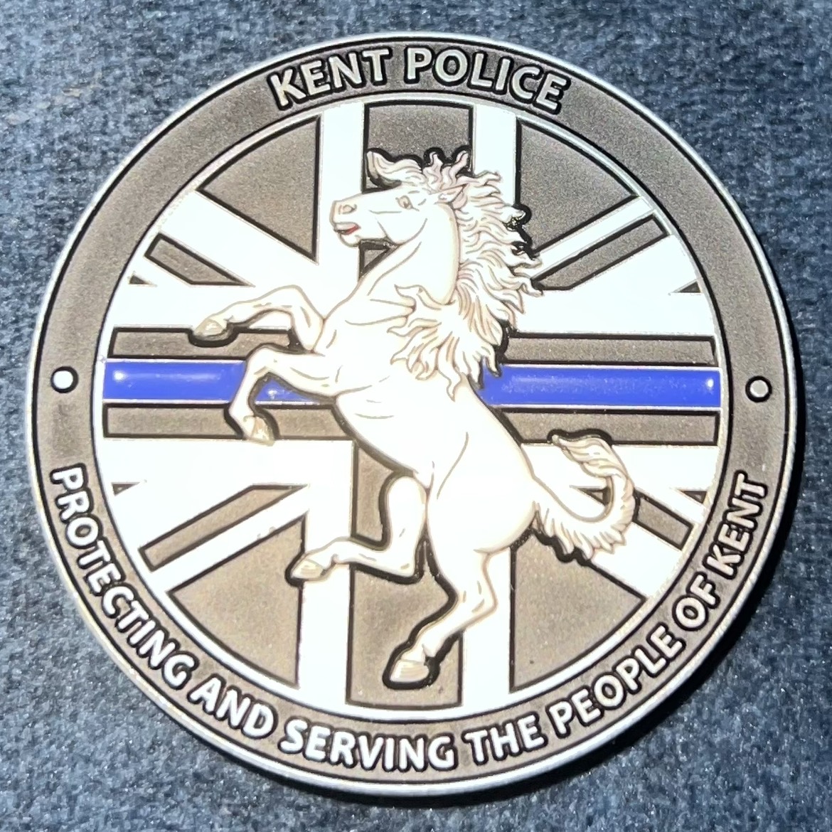 Kent Police Motorcycle Team Challenge Coin — back