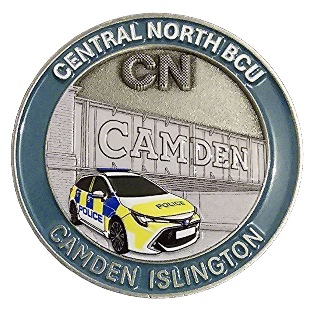 Metropolitan Police Service Central North BCU Camden Islington Challenge Coin — front