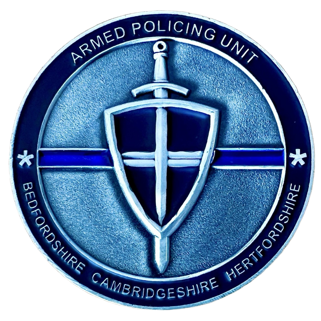 Firearms Training Centre & Armed Policing Unit Challenge Coin — back