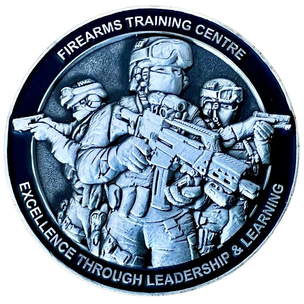 Firearms Training Centre & Armed Policing Unit Challenge Coin — front