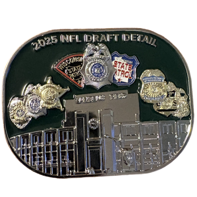 Wisconsin State Patrol NFL Draft Belt Buckle