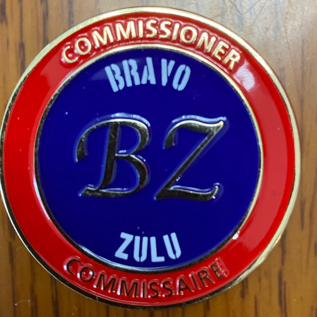 Commissioner’s Bravo Zulu — front