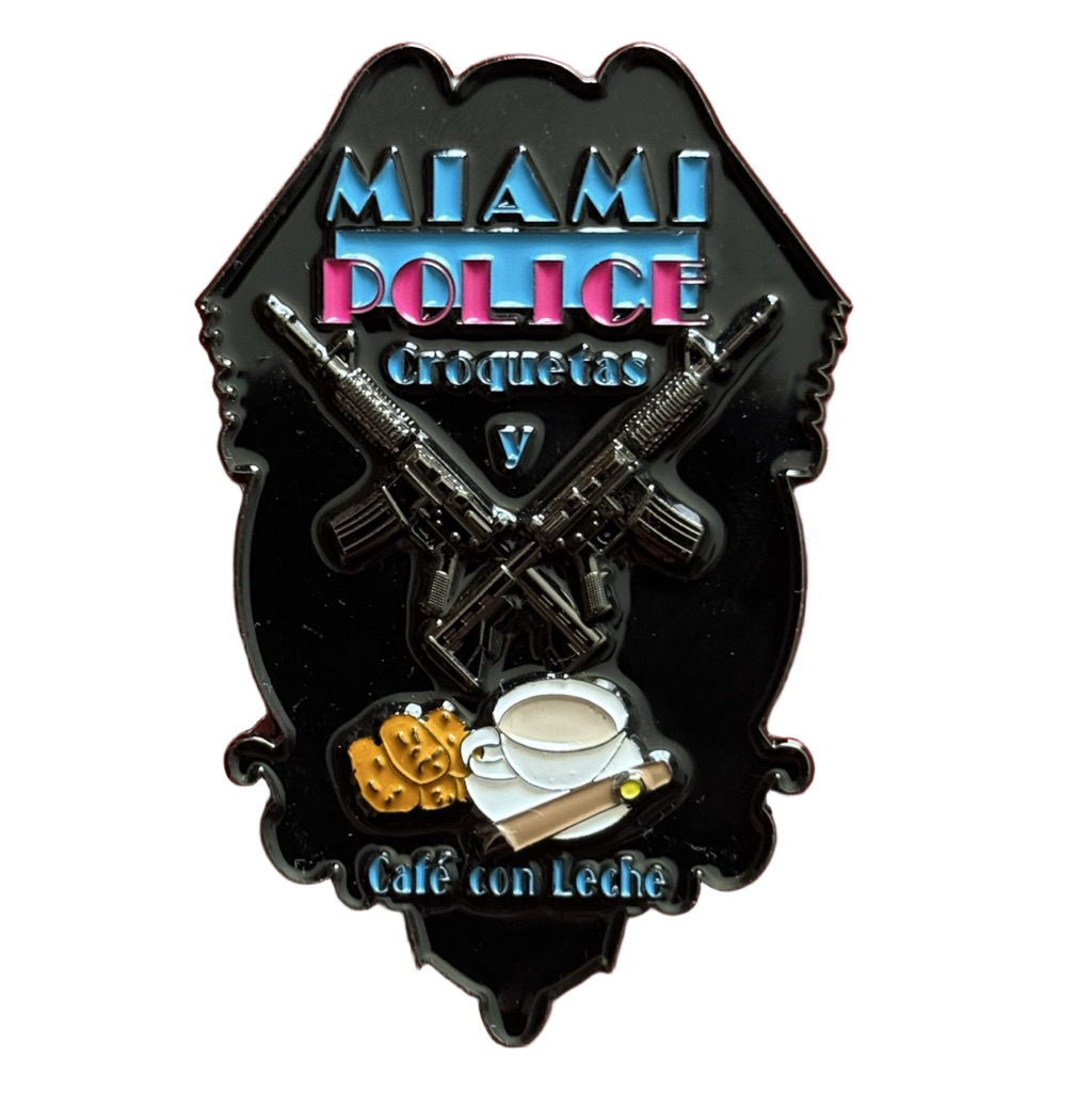 Miami Police Challenge Coin — back