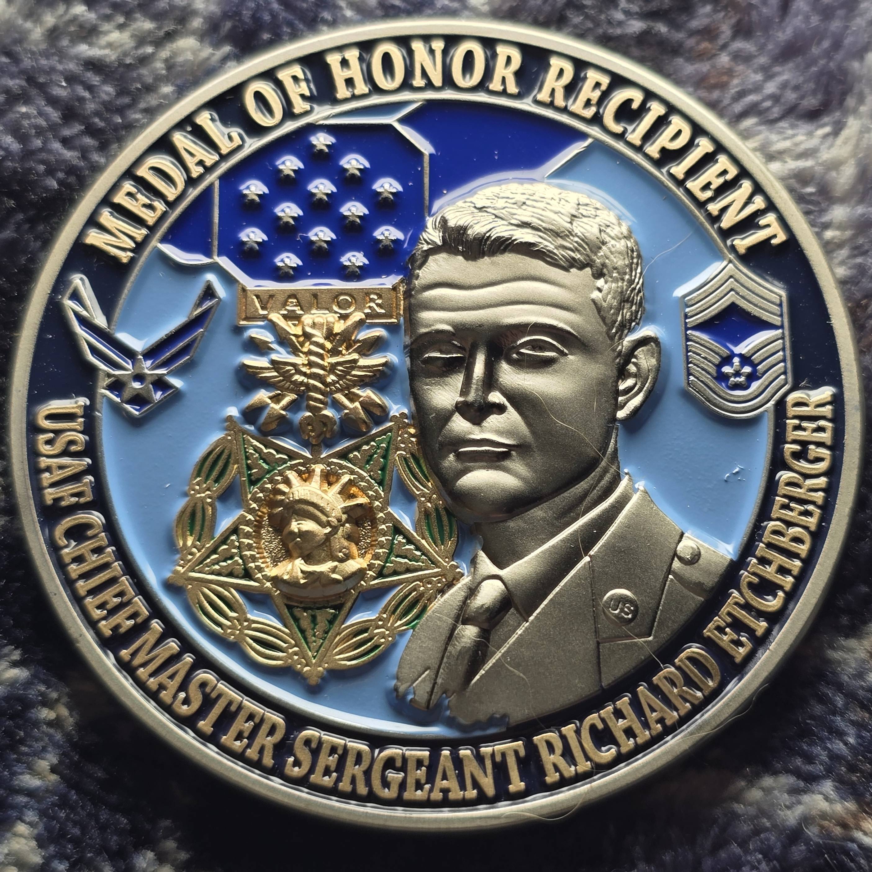 USAF Medal of Honor Recepient CMSGT Richard Etchberger — front