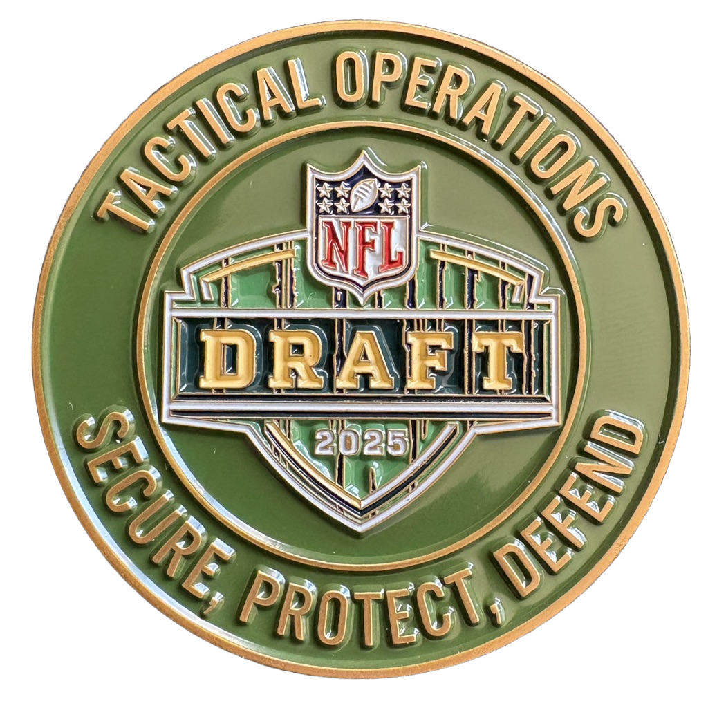 Green Bay SWAT NFL Draft Coin — front