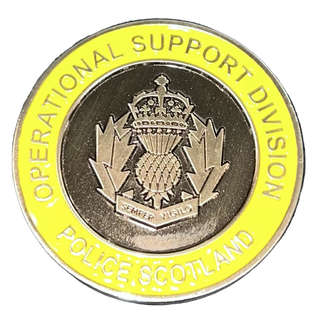 Police Scotland CBRN Responder Challenge Coin — back