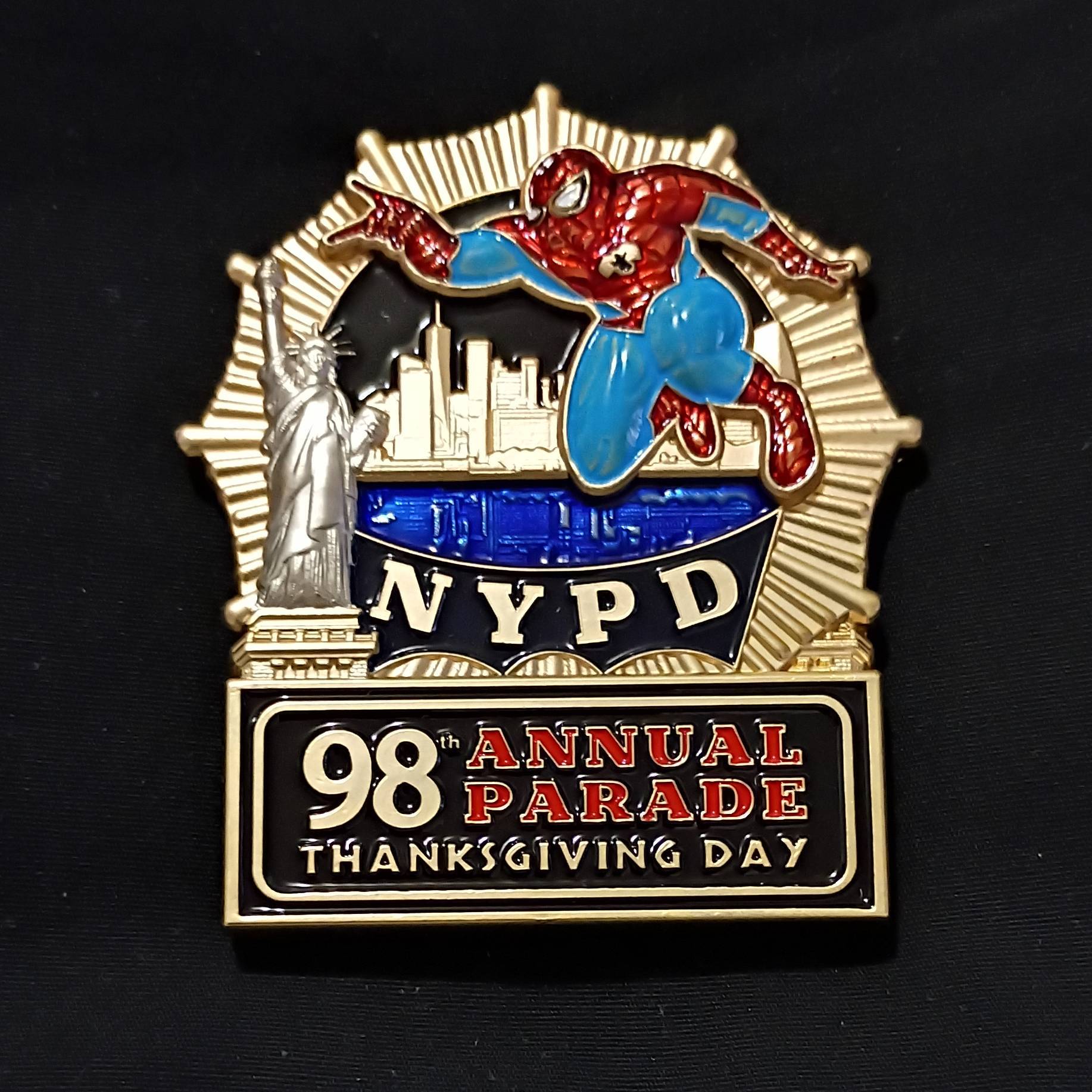 NYPD Macy's Thanksgiving Day Parade Challenge Coins — back