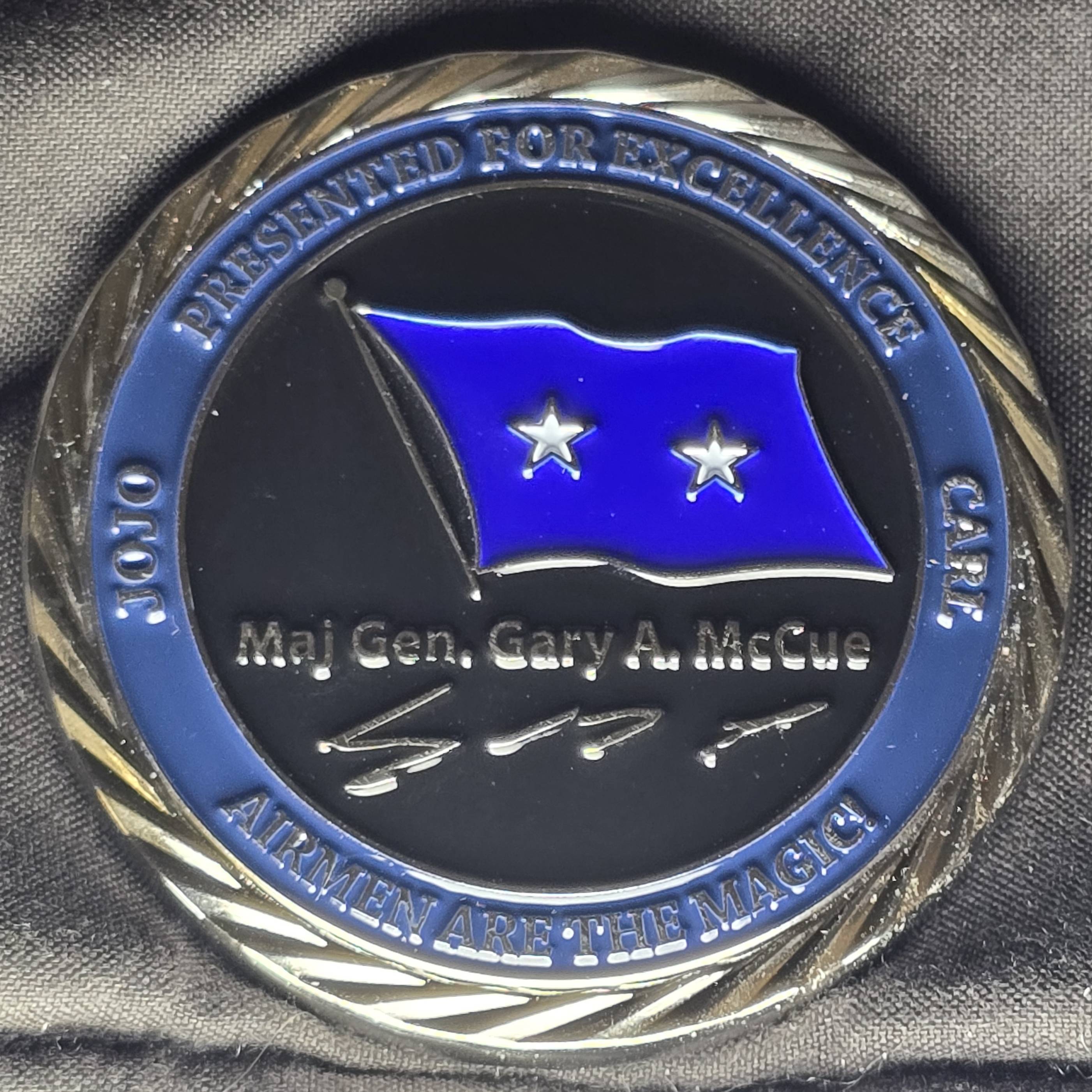 Air National Guard assistant to the commander air mobility command 2 star Major Gen. Gary, a McCue — front