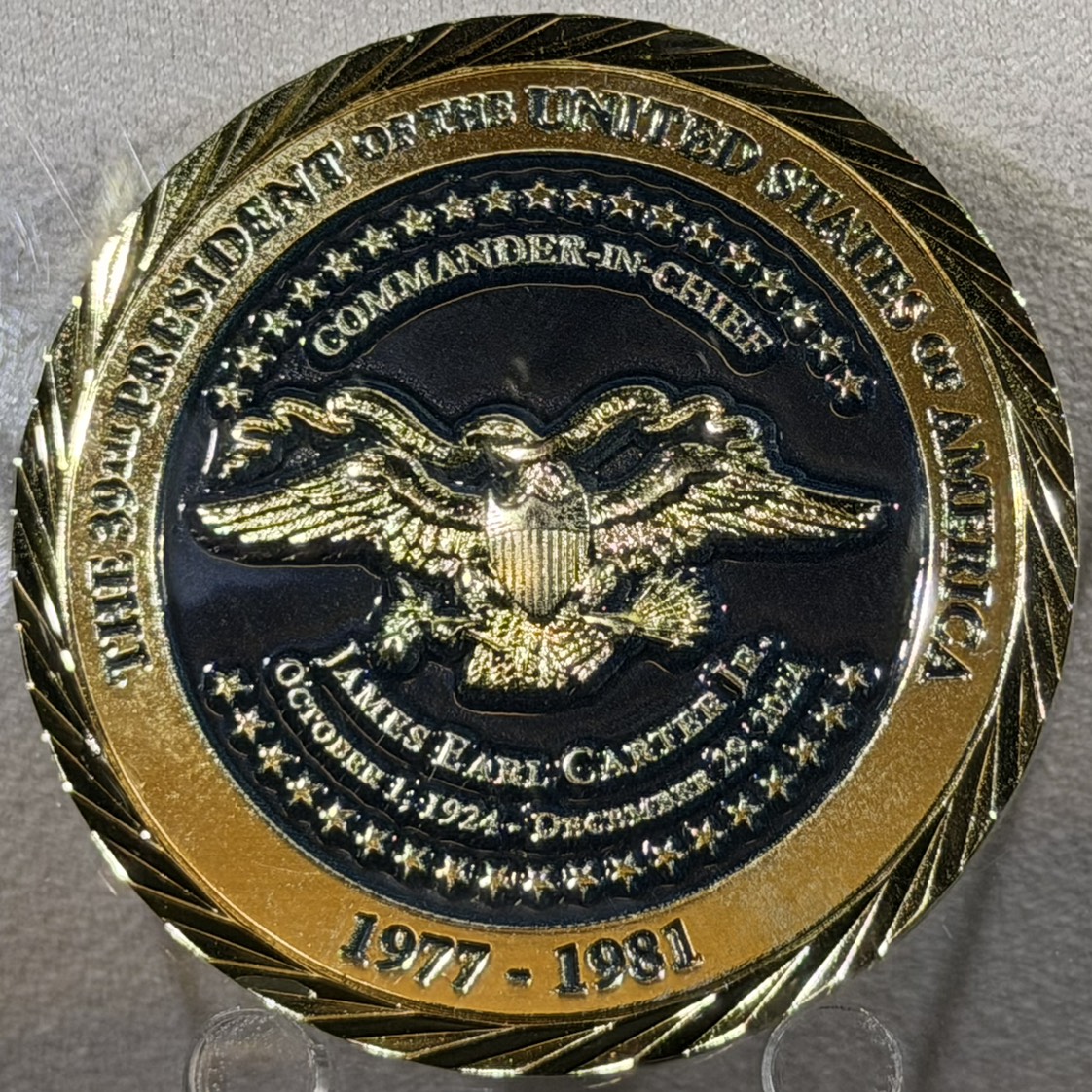39th POTUS — back