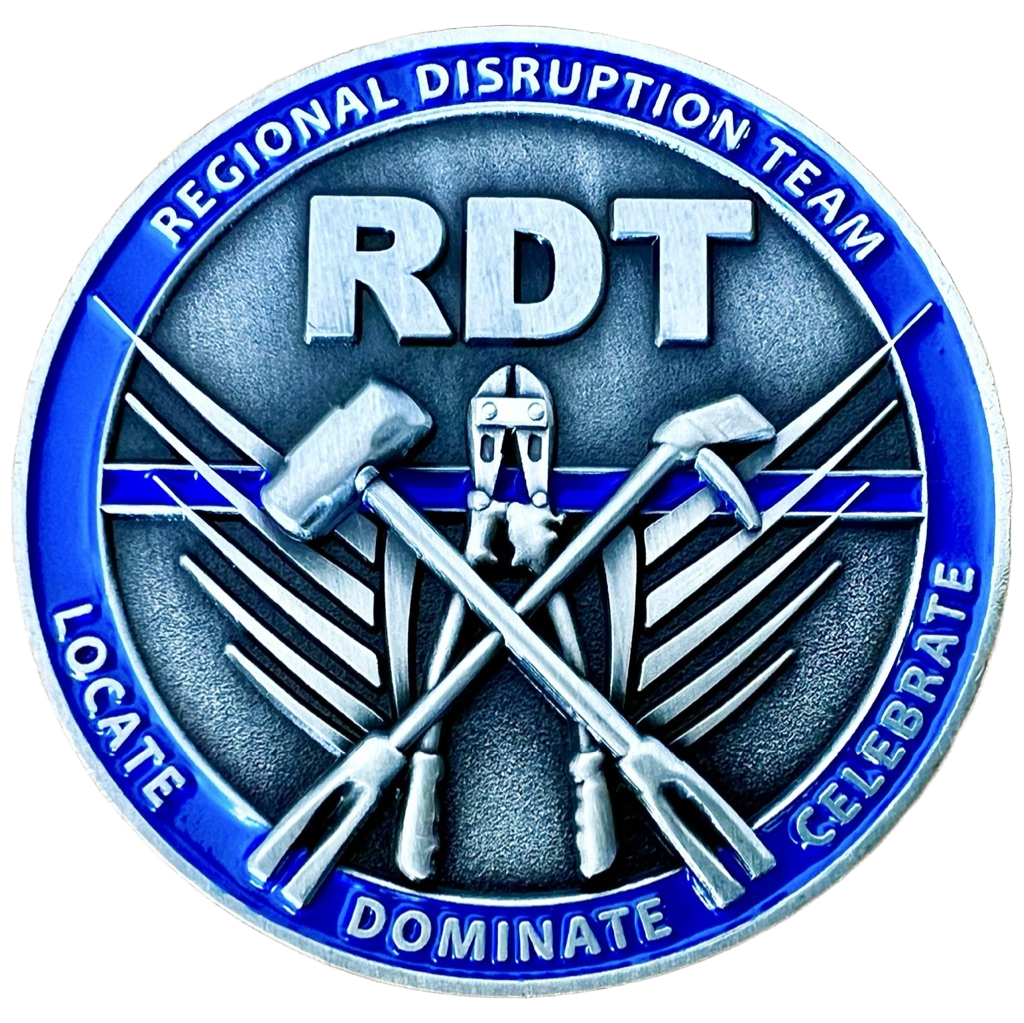 ERSOU Regional Disruption Team Challenge Coin — front