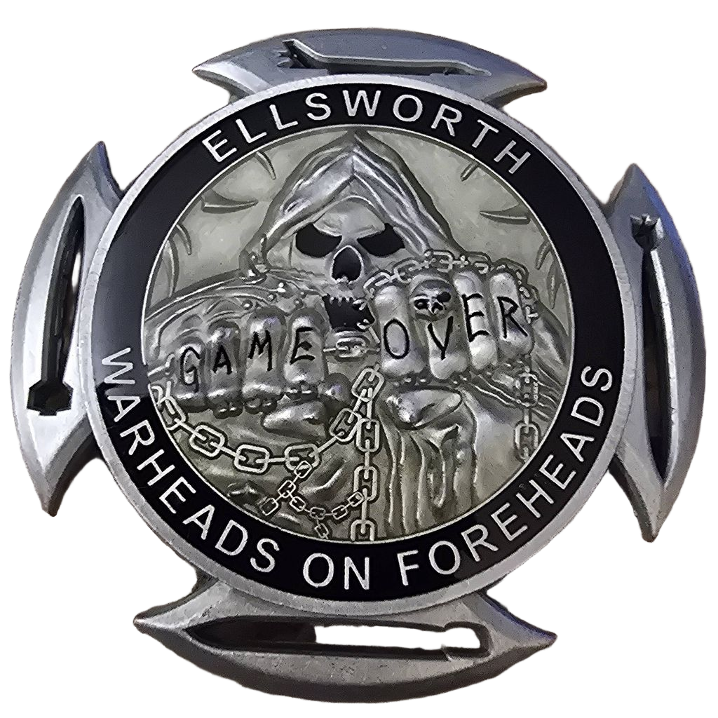 Ellsworth Game Over Challenge Coin — front