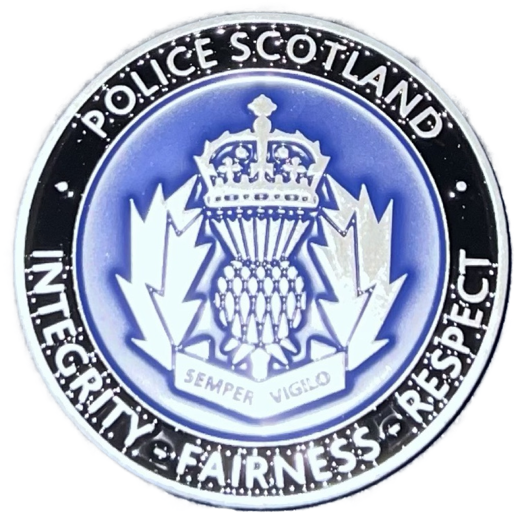 Police Scotland Ayrshire Division Challenge Coin — back