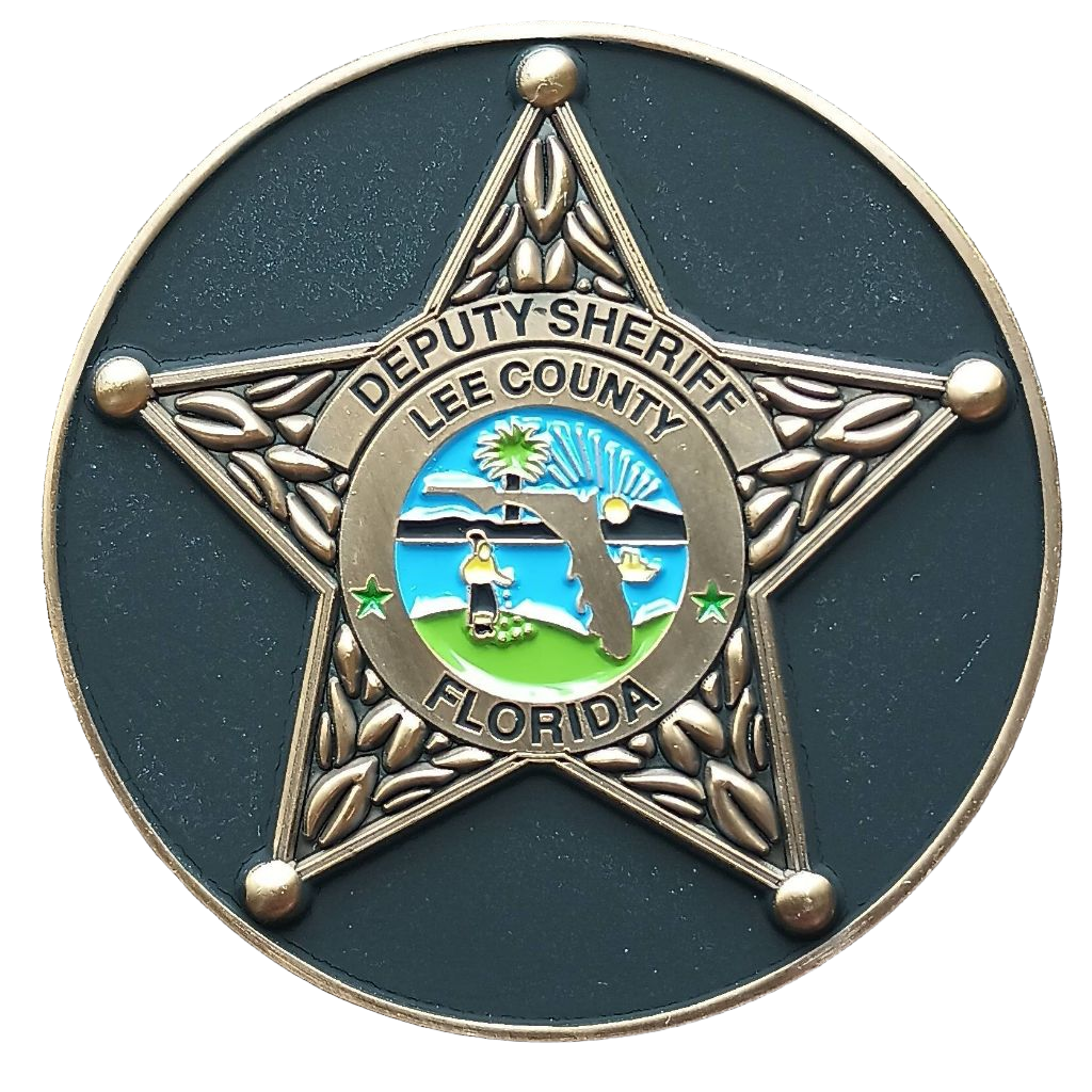 Lee County Sheriff's Office Special Operations Unit Challenge Coin — back