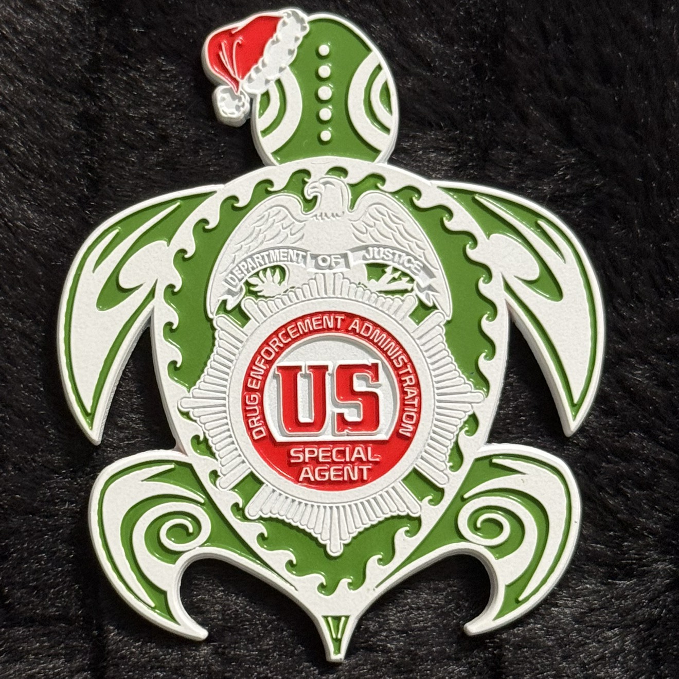 DEA West Palm Beach District Office Turtle (Christmas Variant) — front
