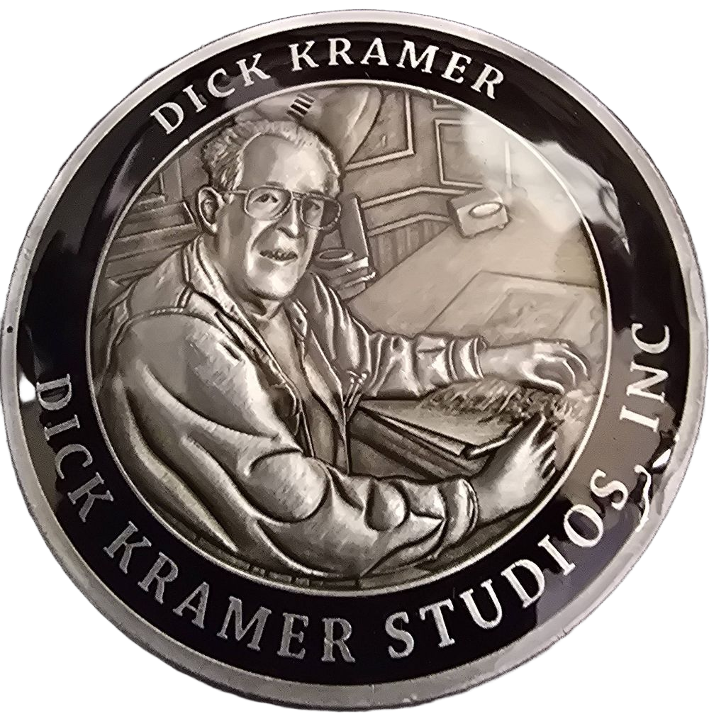 Dick Kramer coin 5 in a series of 15 Send Me — back