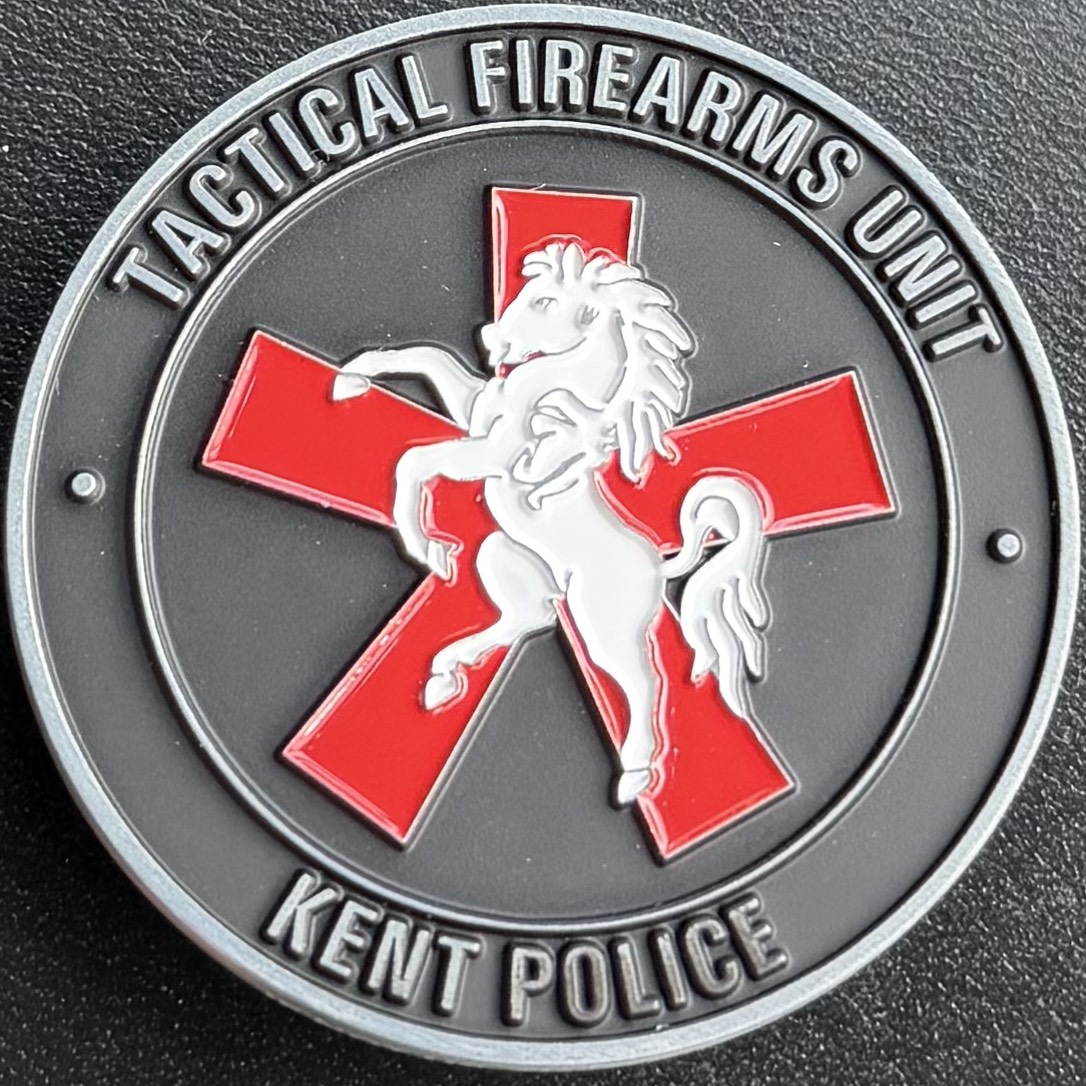 Kent Police Tactical Rifle Officer Challenge Coin — back