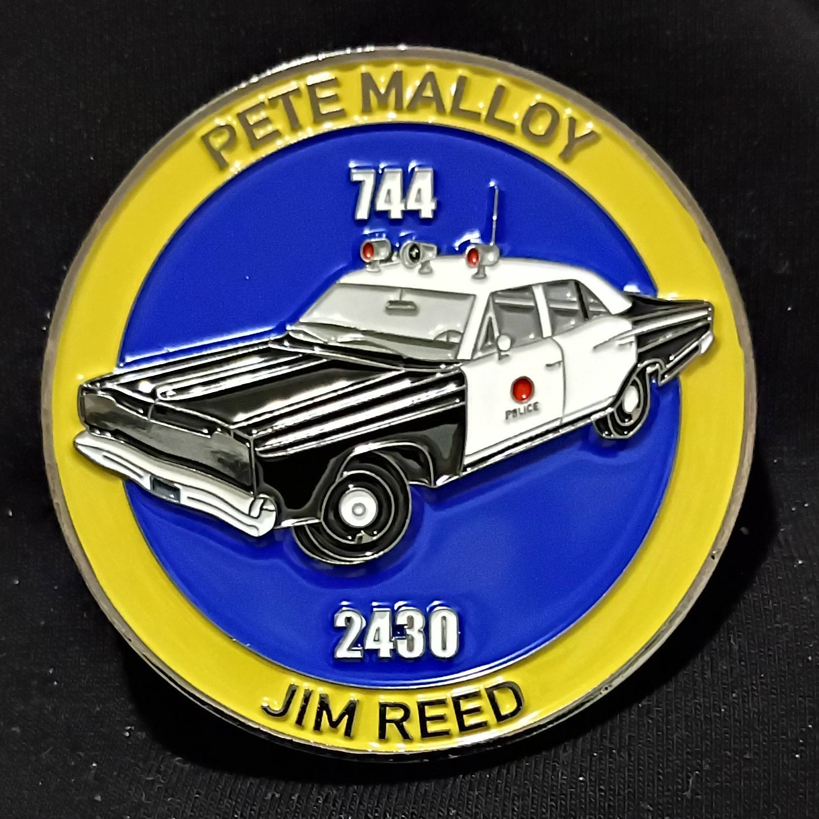 Adam-12 Mark VII Challenge Coin — back