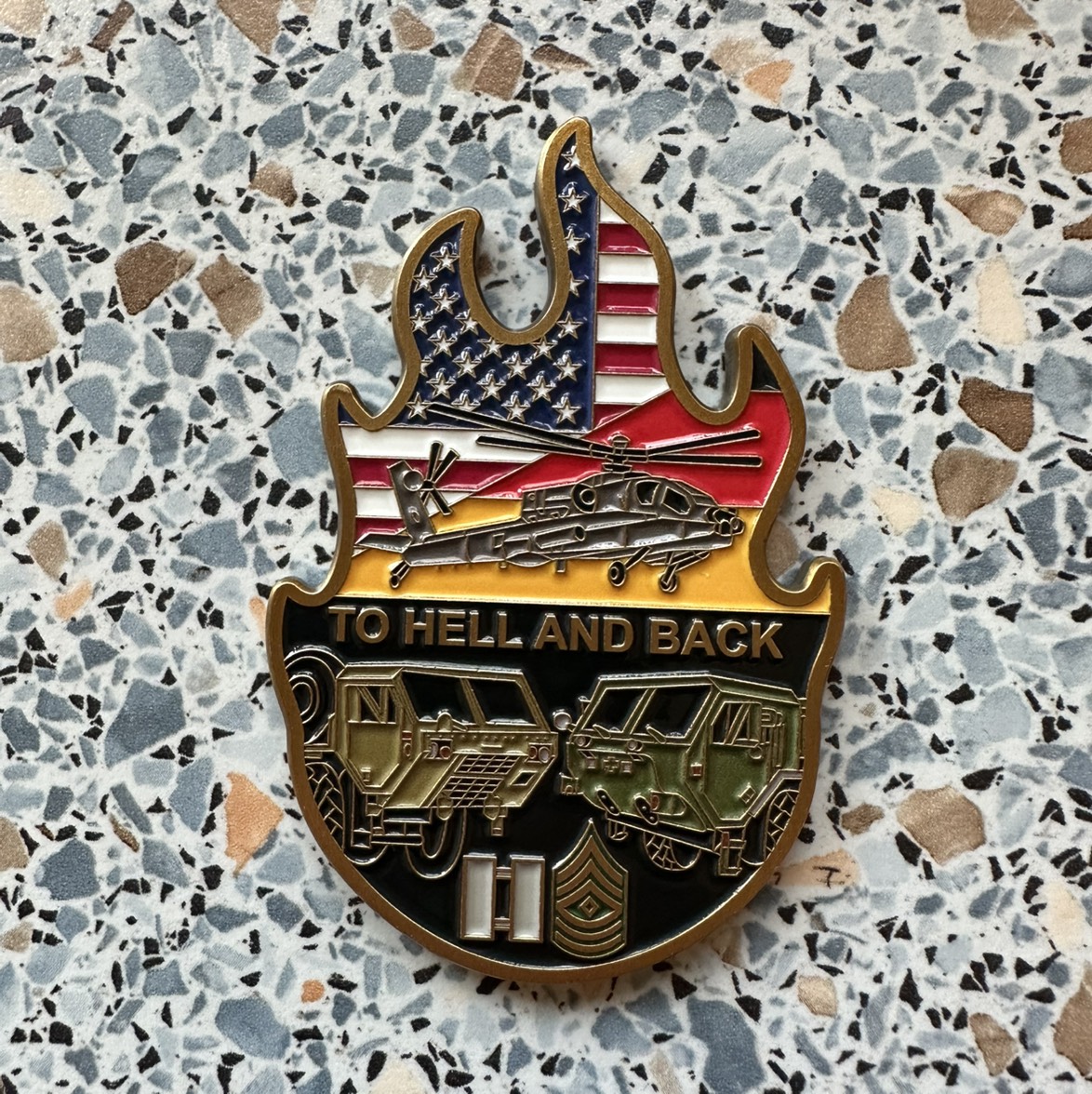 Echo FSC Outlaws company coin — back