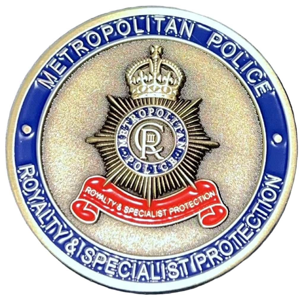 Metropolitan Police Royalty & Specialist Protection POTUS State Visit Challenge Coin — front