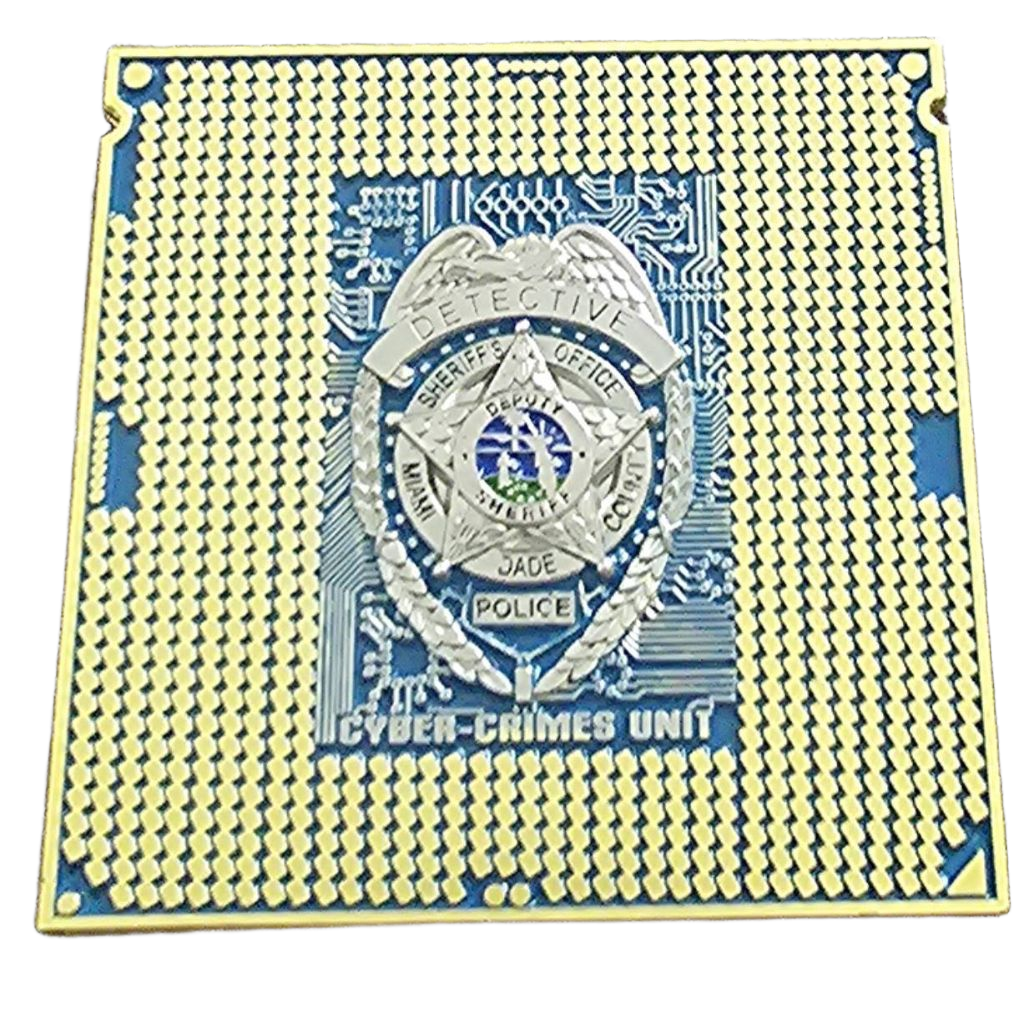 Miami Dade Police Department Cyber Crimes Unit Challenge Coin — back