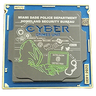 Miami Dade Police Department Cyber Crimes Unit Challenge Coin