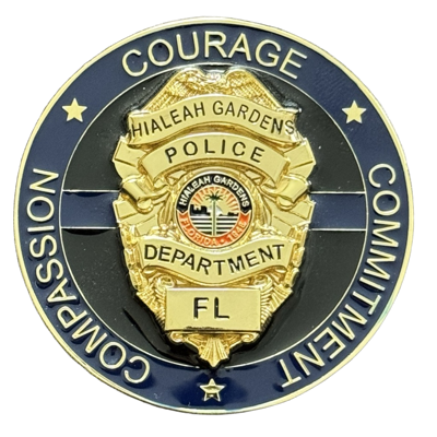 Hialeah Gardens Police - Department Coin - Florida