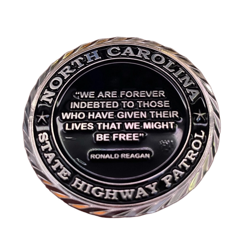 NCSHP Fallen Trooper Memorial Coin — back