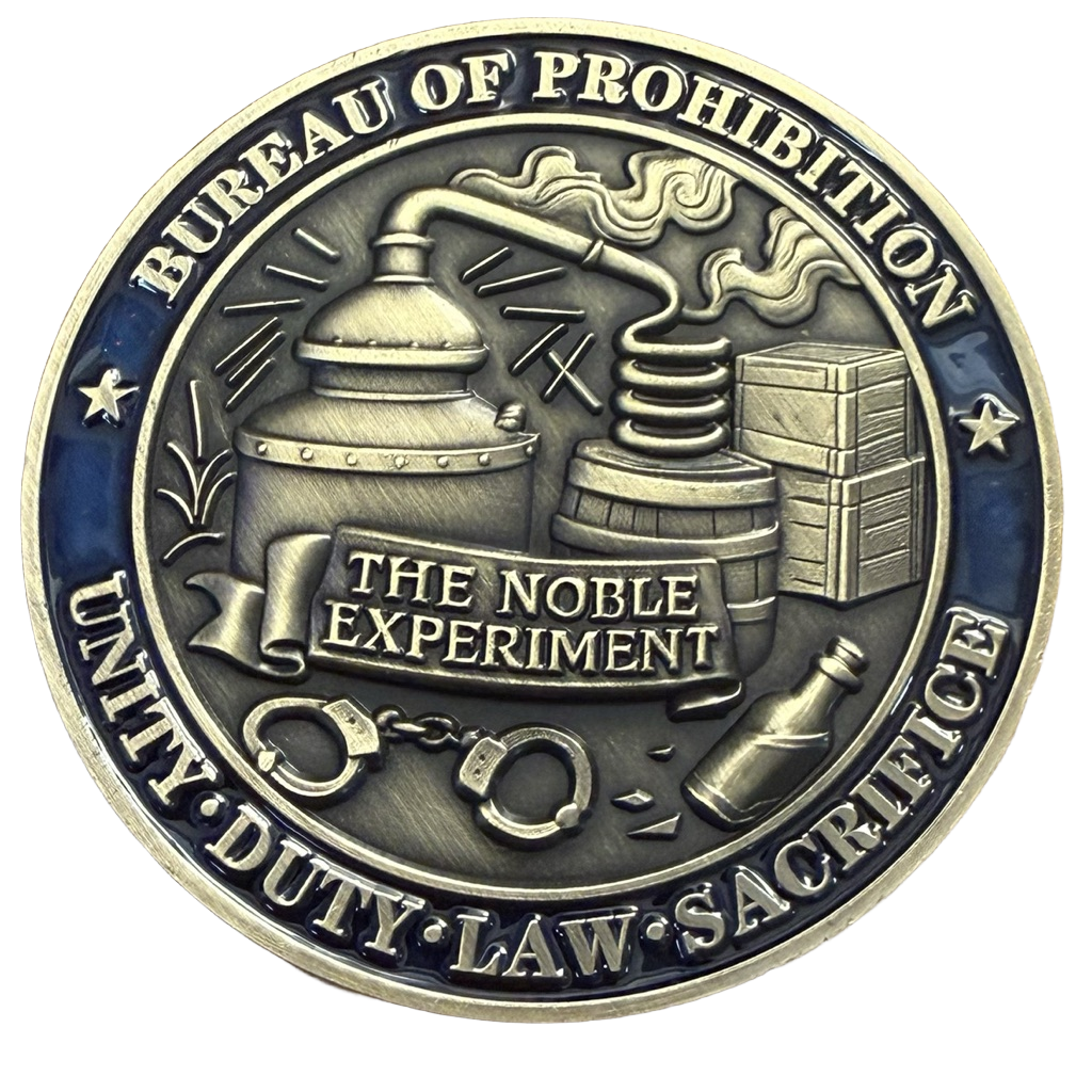 US Treasury Department Bureau of Prohibition — back