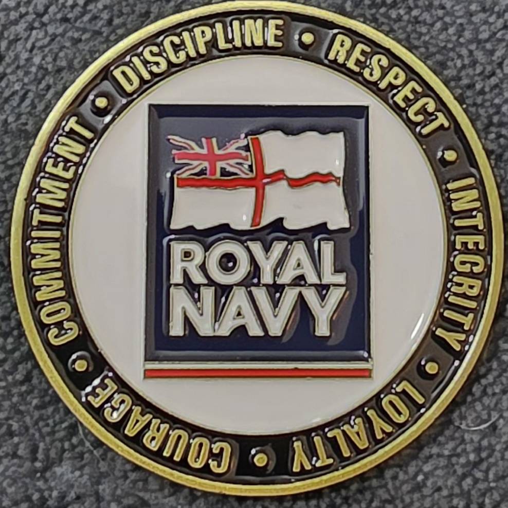 H.M.S RALEIGH - Passed for Duty — front