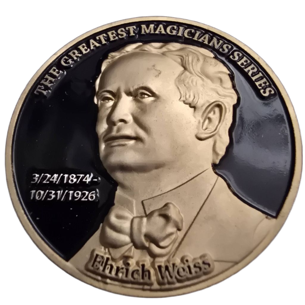 Greatest Magicians Series Challenge Coin - Ehrich Weiss/Houdini — front