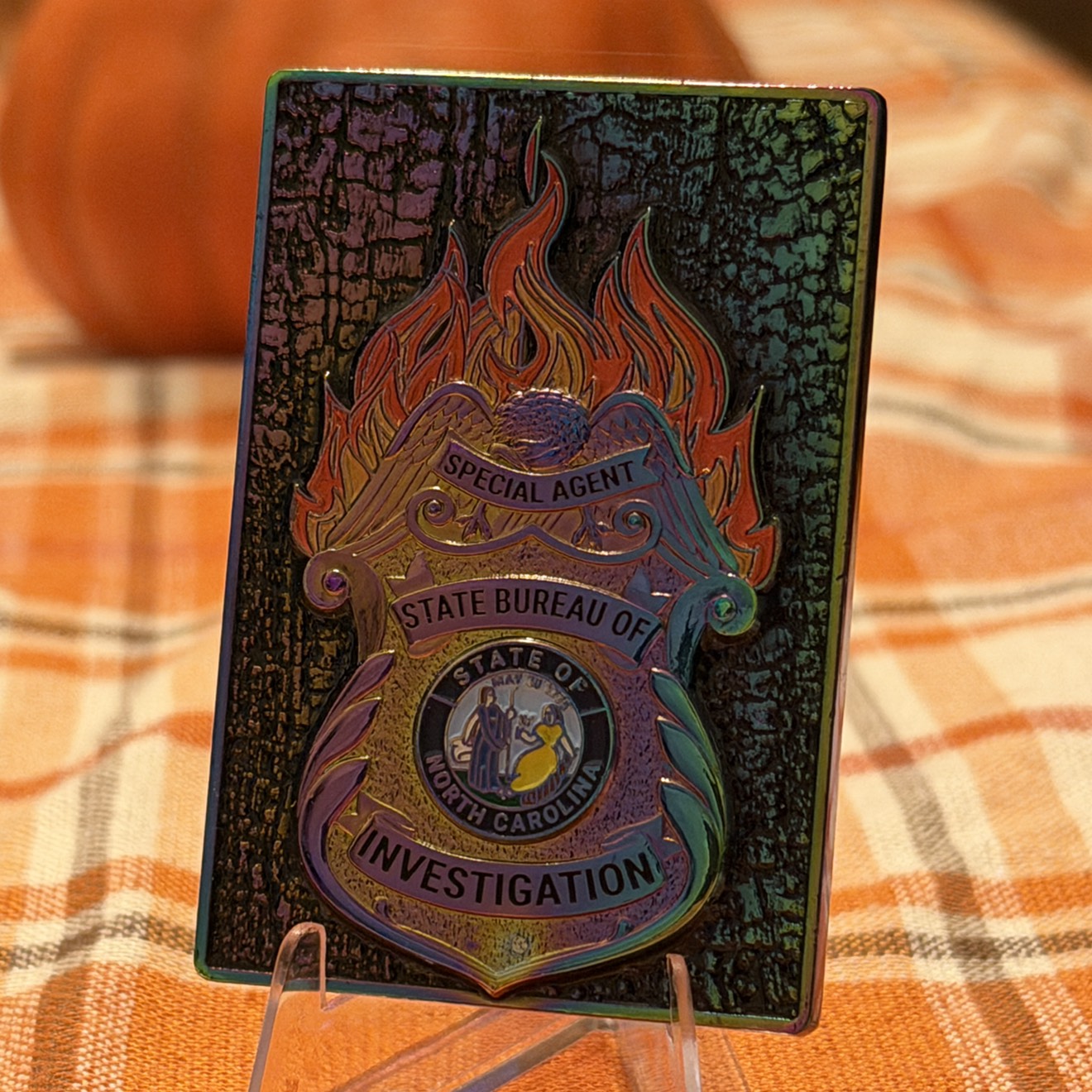 NCSBI Arson Unit (oil slick) — back