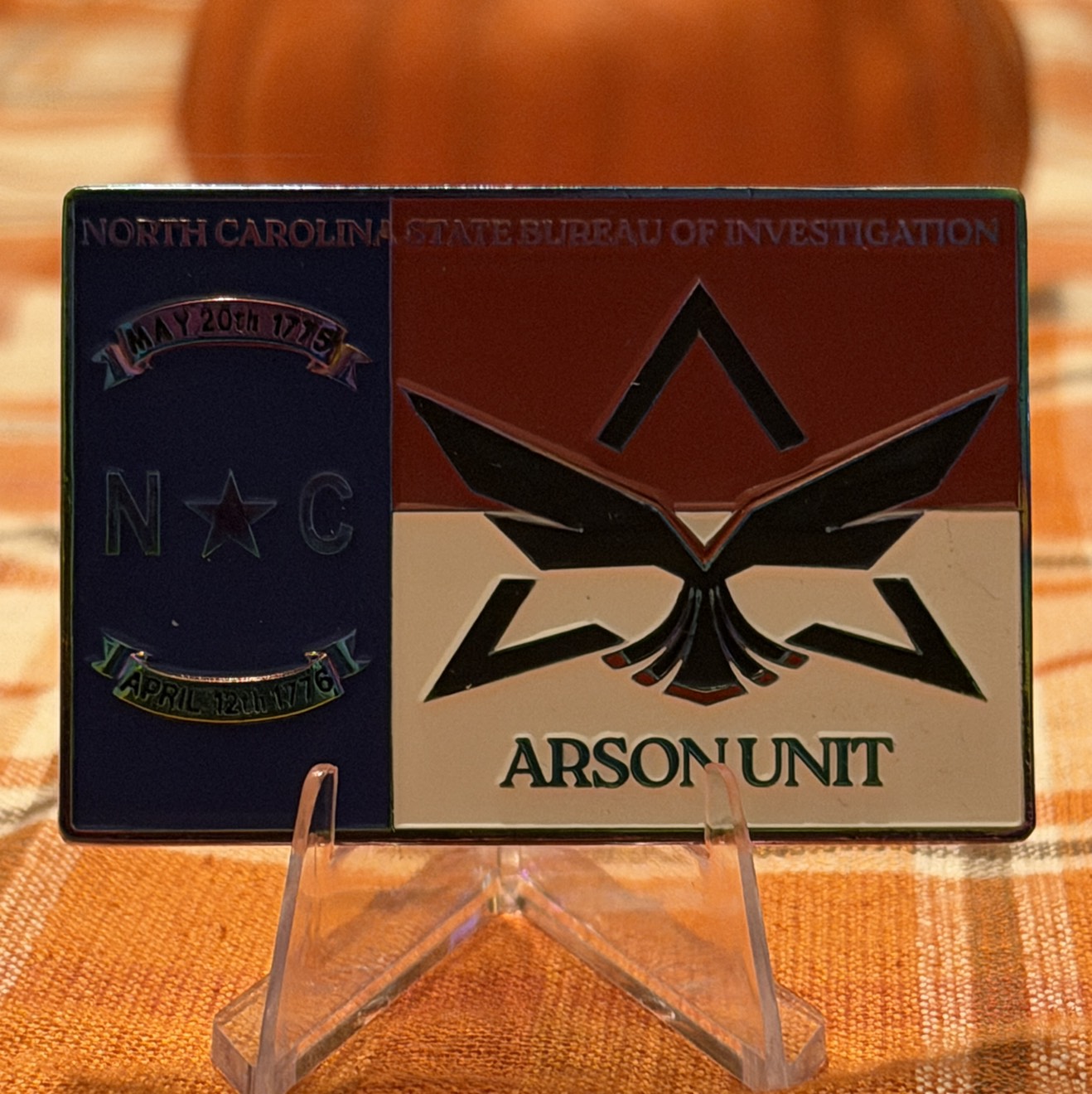 NCSBI Arson Unit (oil slick) — front