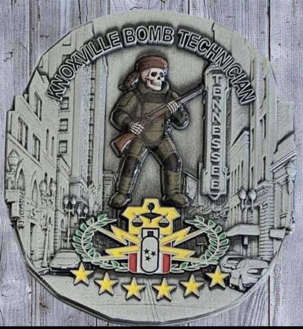 Knoxville Bomb Squad (white) — front