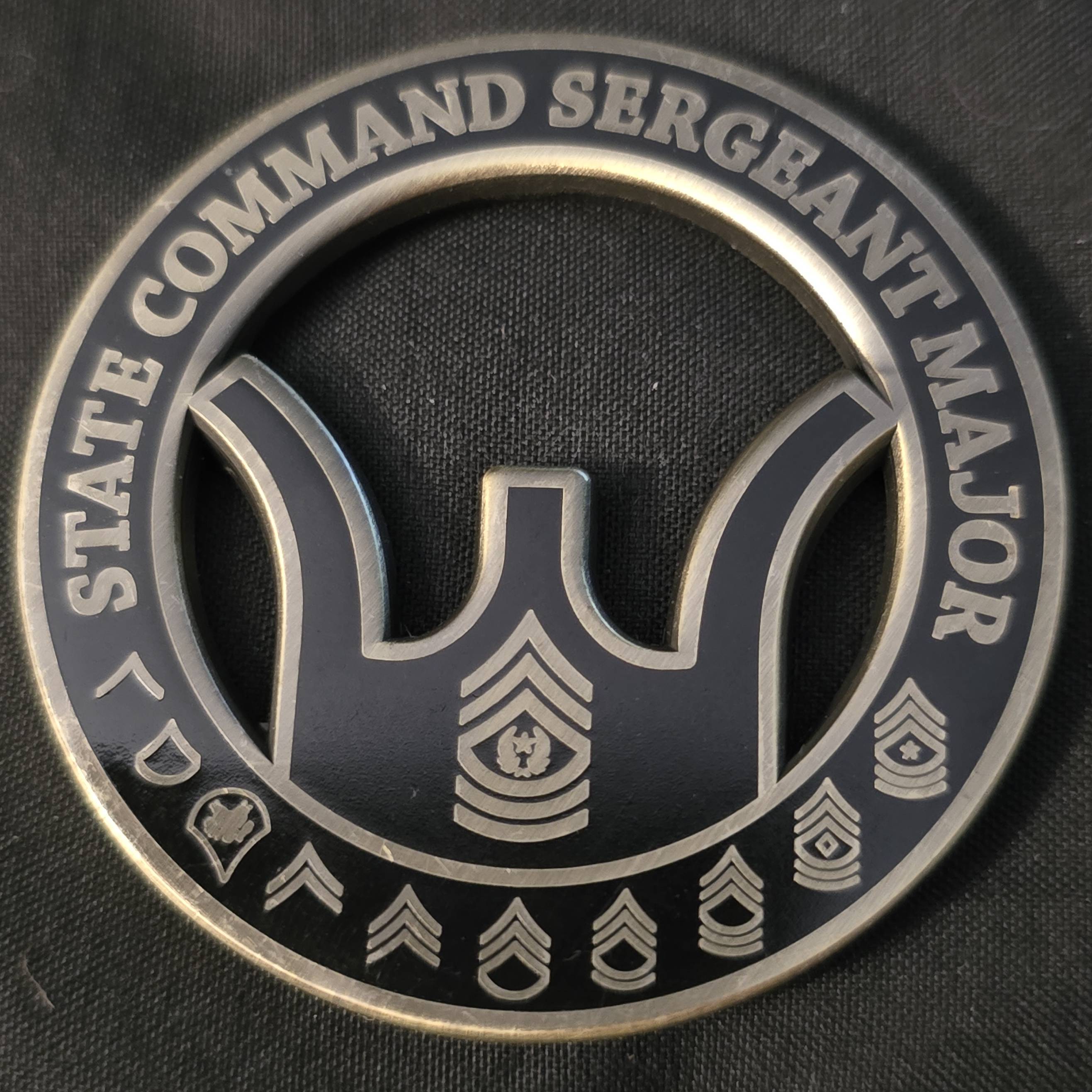 West Virginia Army National Guard state command sergeant major — back